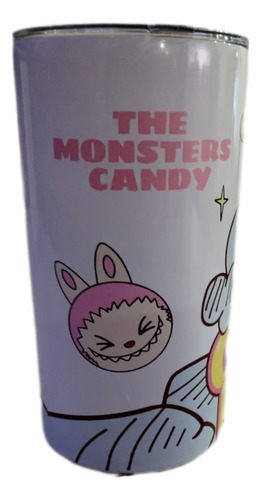 Termo Candy Floss Labubu Rosa Claro