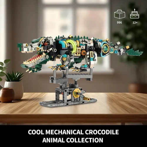 Yeechao Ideas Juego De Construcción Mecánico De Cocodrilo, Y