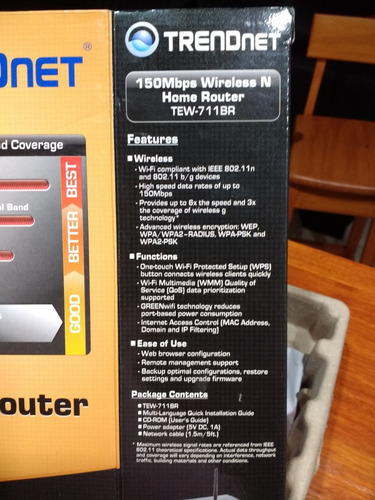 Router Trend Net Wireless 150mbps Wifi Impecable