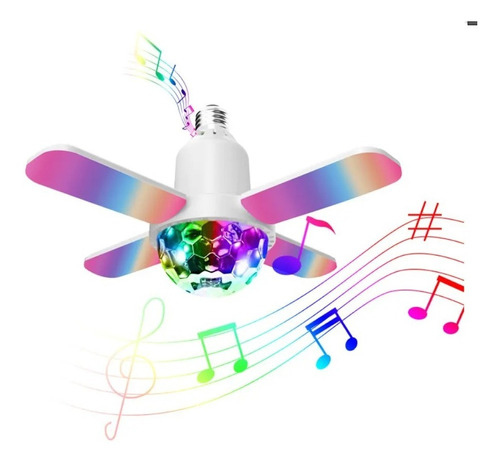 Lampada Musical Caixa De Som Bluetooth Led Rgb Com Controle 