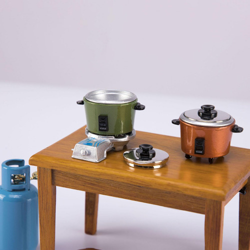 2 Casa De Muñecas Caldo De Cocina Olla Utensilios De