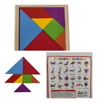 Comprar Pack X 40 Rompecabezas Tangram De Madera 7 Piezas Denbu