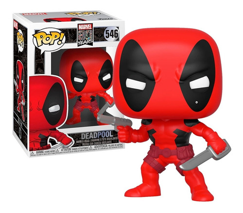 Boneco Funko Pop Marvel 80 Years Deadpool 546 - Original