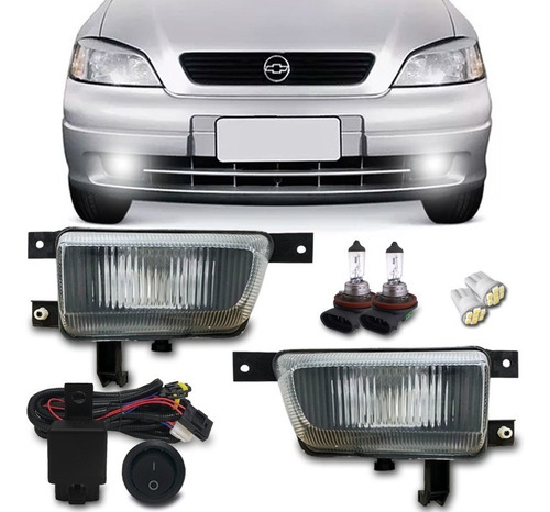 Kit Farol Milha Astra 98 99 2000 2001 2002 Neblina + Brinde