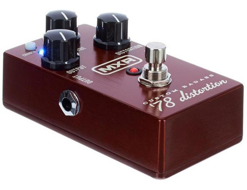 Pedal Mxr Custom Badass 78 Distortion Dunlop Cor Bordô