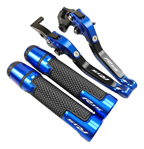 Palancas Y Puños For Yamaha Yzf R15 V3, Azul Con Negro