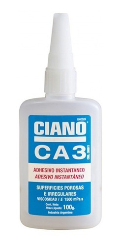Adhesivo Instantáneo Cianoacrilato Ca3 Pegamento 100grs