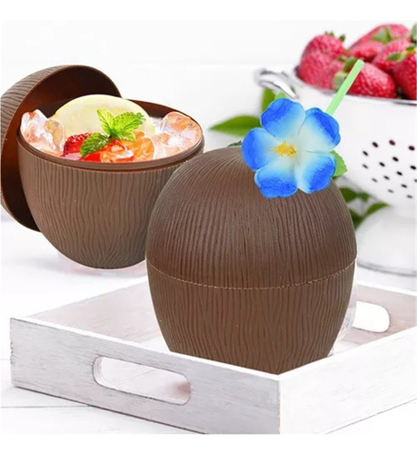 Para Vasos Hawaianos Para Fiestas De Y Piña, 12 Unidades,