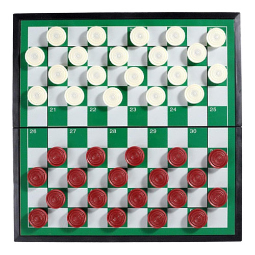 Juego De Mesa Checker Ajedrez Internacional 29cmx29cm