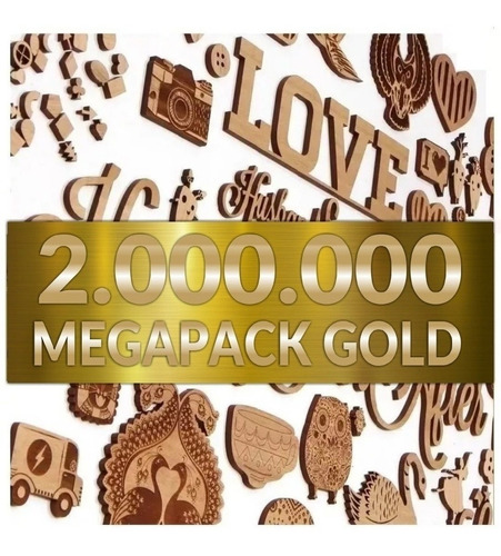 Mega Pack Gold 2.000.000 Vectores Para Cortes Laser 3d Y 2d