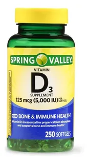 Vitamina D3  5000 Iu 250 Capsulas S - Unidad a $300