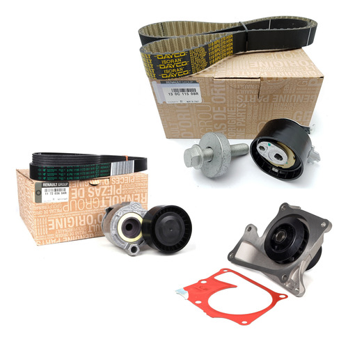 Kit Distribucion Bomba Agua Poly-v Renault Kangoo 2 K9k 1.5