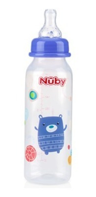 Tetero Biberon Nuby Flujo Medio Diseños 8 Oz Bebes De 0m+