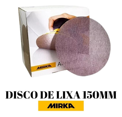 Lixa Disco Abranet Ace 150mm 6pol Mirka 10 Unid