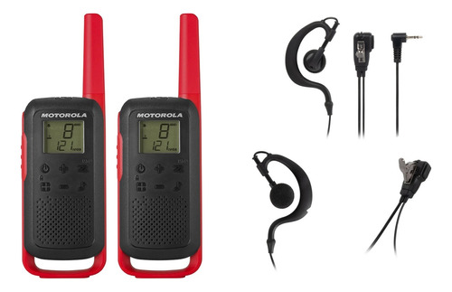 Kit Radio Comun. Motorola T210 Talkabout + Fone P1 Com Ptt