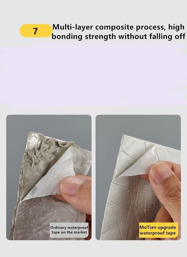 Cinta Súper Impermeable De 5 Cm X 5 M For Fugas Y Grietas