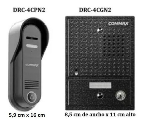 Imagen 2 de 10 de Frente Commax 4cgn 4cpn Camara Color Portero Electrico Visor