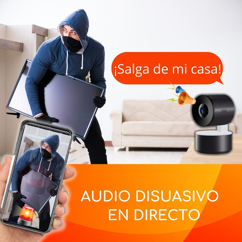 Imagen 3 de 7 de Cámara Seguridad Wifi Inteligente Full Hd, Auto Tracking Ia