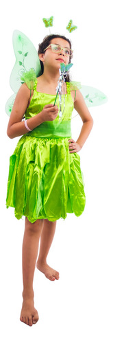 Disfraz Infantil Completo Campanita Tinker Bell Disney