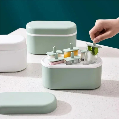 Juego De 4 Moldes For Paletas De Silicona Caseros