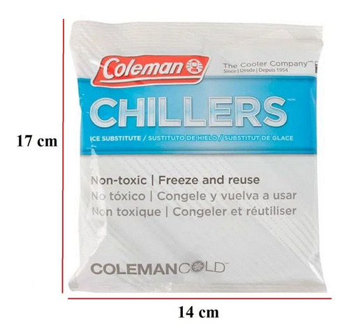 Imagen 2 de 5 de Hielo Artificial Coleman Gel Refrigerante Sachet Grande 400g