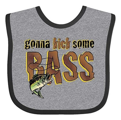 Kick Bass Inktastic Babero Heather Y Negro