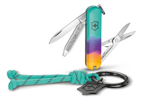 Cortapluma Victorinox Classic Sd Estilo Ciudades + Llavero Color Sydney