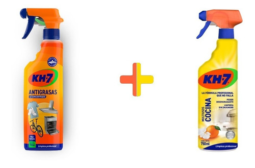 Antigrasa Kh7 750 Ml + Limpiador Multiuso Kh7 750 Ml