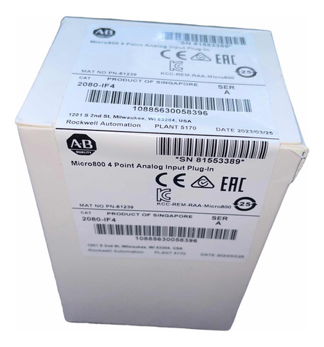 Allen Bradley 2080-if4 Modulo De Entradas Análogas