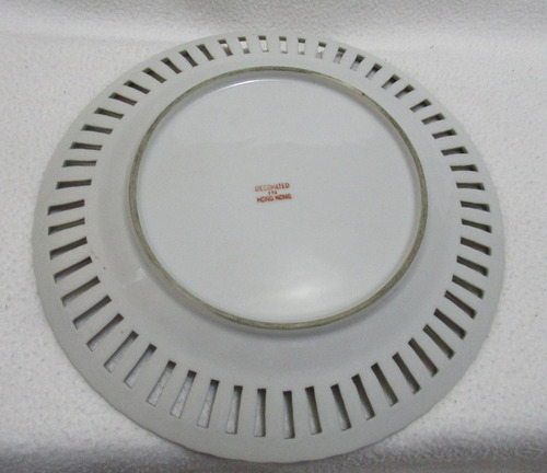 Plato Decorativo Porcelana Flía Real Decorated In Hong Kong (Usado)