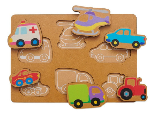 Imagen 4 de 8 de Juego Encastre Madera Volumen Didácticos Infantil Niños
