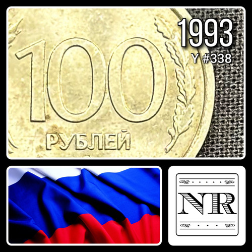 Rusia - 100 Rublos - Año 1993 - Y #338 - Aguila Bicefala