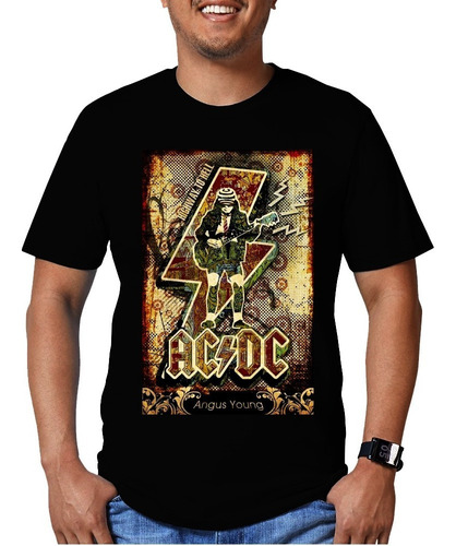 Playera Ac / Dc Diseño 47 Rock Grupos Musicales Beloma