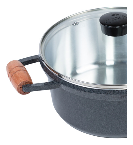Jogo Panela Com 6 Peças Cava 1,3l 2,4l 4,2l Cozinha Completa
