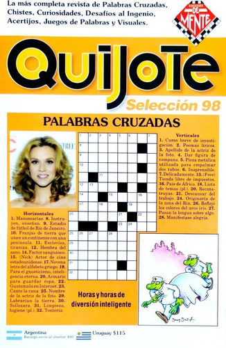 Quijote Selección Palabras Cruzadas N° 98 - 50 Paginas