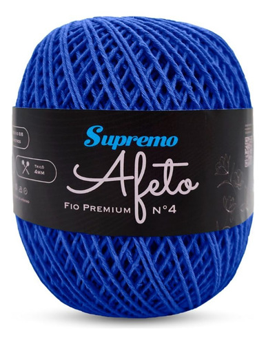 Fio Supremo Afeto Premium N°4 340m Cor Azul Royal-0014