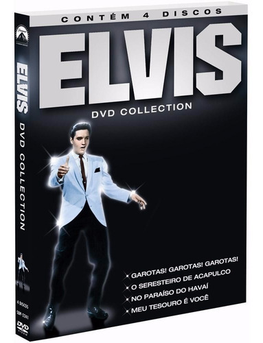 Elvis Presley Dvd Collection Box Com 4 Filmes Novo E Lacrado