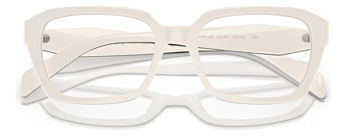 Óculos De Grau Quadrado Prada Pr 14zv Cor Branco Tamanho 54