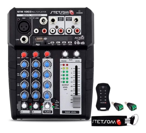 Mesa Som Digital Automotivo Stetsom Stm1003 3 Ch 4 Bandas