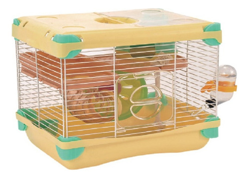 Jaula Plastica Hamster Land Amarillo Rueda Ejercicios Sunny