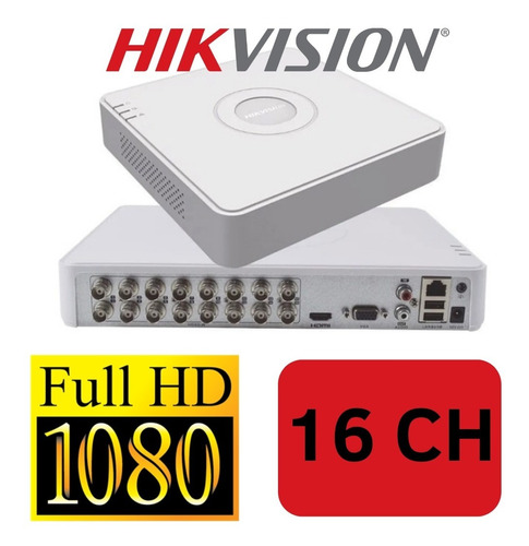 Dvr Hikvision Turbo 16 Canales 1080p + Ip + Audio Easybuy