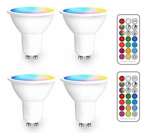 Gu10 Led 40 Vatios Equivalente Cambio De Color De 12 Colore