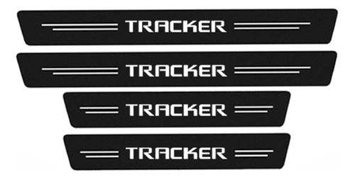 Chevrolet Tracker Protectores Posapies  Fibra Carbono Kit X4