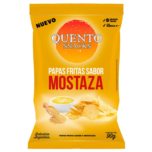 Papas Fritas Mostaza Quento Snacks 90g