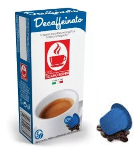 Cafe 10 Capsulas Descafeinado Nespresso Compati Cafe Bonini