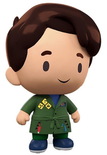 Boneco Detetives Prédio Azul Verde Dpa Zeca Em Vinil