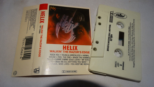 Helix - Walkin' The Razor's Edge (capitol Records) (tape:ex 