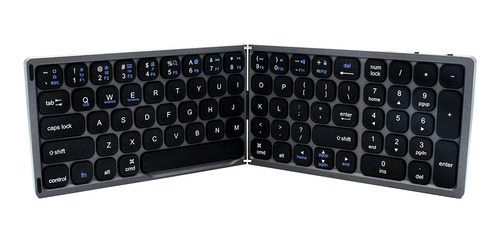 Imagen 3 de 9 de Teclado Inalámbrico Plegable Bt Teclado Portátil Tamaño De B