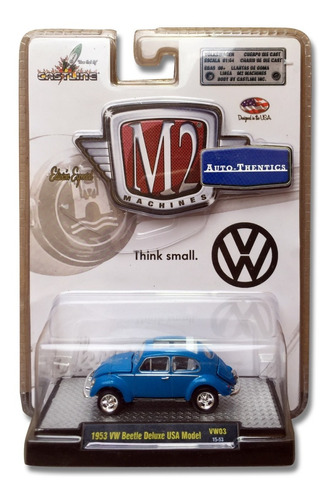 M2 Machines 1953 Vw Beetle Deluxe Usa Model Vw03 15-53