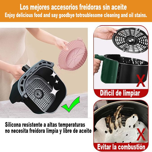 Air Fryer Silicona Reutilizable Moldes Para Hornear 7pcs